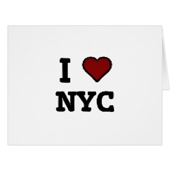Ich liebe NYC Herz (Vorderseite (Horizontal))