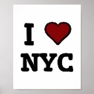 Ich liebe NYC Herz Poster