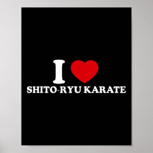 Ich liebe O-ryu Karate Poster