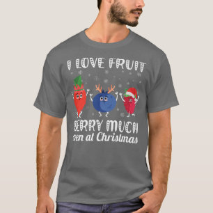 Ich Liebe Obst Berry viel auch zu Weihnachten Weih T-Shirt