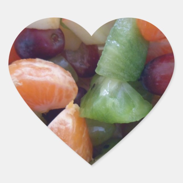 Ich Liebe Obstkleber. Herz-Aufkleber (Vorderseite)