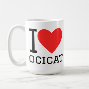 Ich liebe Ocicat Kaffeetasse