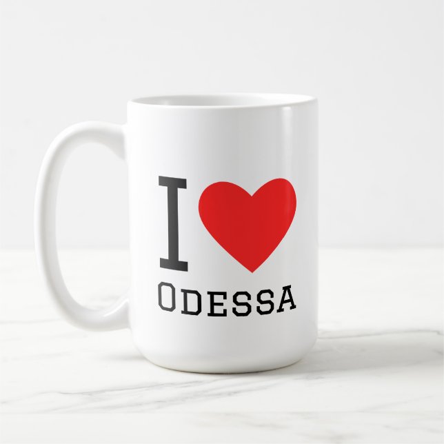 Ich liebe Odessa Kaffeetasse (Links)