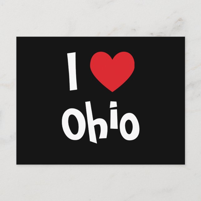 Ich liebe Ohio Postkarte (Vorderseite)