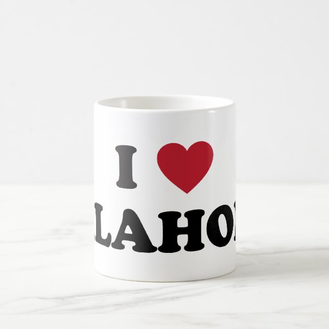 Ich liebe Oklahoma Kaffeetasse (Mittel)