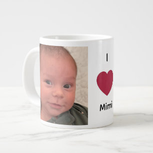 Ich liebe Oma 2 Foto Jumbo-Tasse