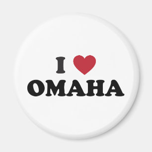 Ich liebe Omaha Nebraska Magnet