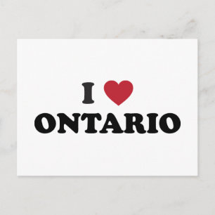 Ich liebe Ontario Postkarte