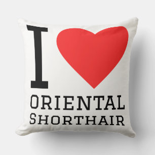 Ich liebe Orientalisch Kurzhaar Kissen