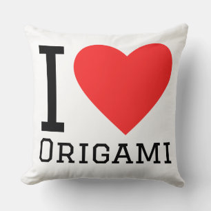 Ich liebe Origami Kissen