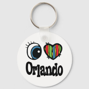 Ich liebe Orlando Schlüsselanhänger