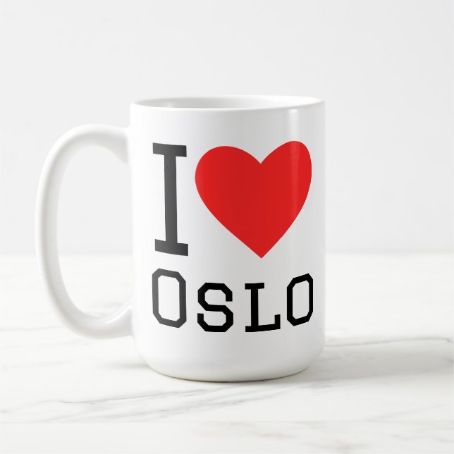 Ich liebe Oslo  Kaffeetasse (Links)