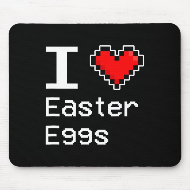 Ich liebe Ostereier  Mousepad (Vorne)