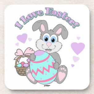Ich Liebe Ostern! Osterhase Getränkeuntersetzer