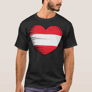 Ich Liebe Österreich Flagge meine Zuhause Mein Lan T-Shirt