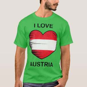 Ich Liebe Österreich Flaggen meine Zuhause Mein La T-Shirt