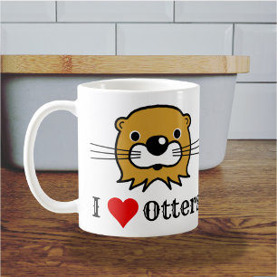 Ich liebe Otter. Otter-Schätzung. Liebt Otter Kaffeetasse