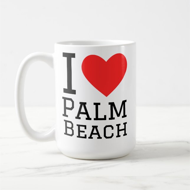 Ich liebe Palm Beach  Kaffeetasse (Links)