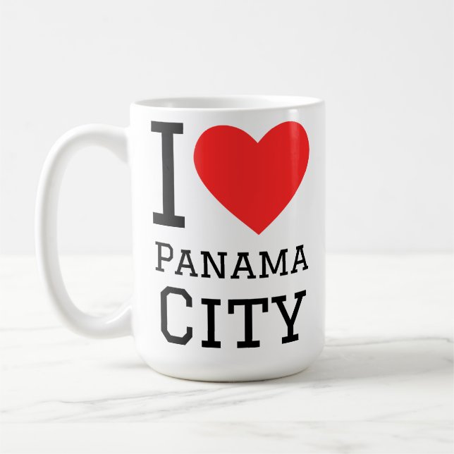 Ich liebe Panama-Stadt Kaffeetasse (Links)