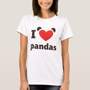 Ich liebe Pandas T-Shirt