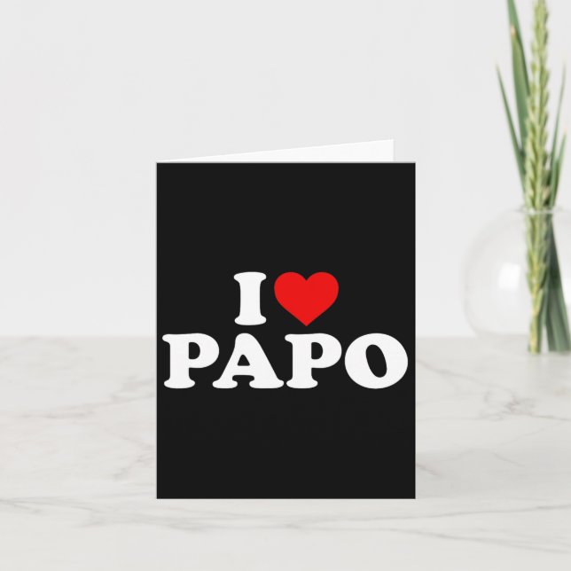 Ich liebe Papo  Karte (Vorderseite)