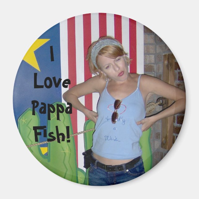 Ich Liebe Pappa Fisch! Magnet (Vorne)