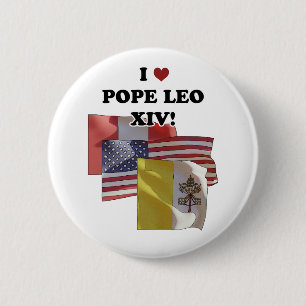 Ich Liebe Papst Leo XIV! (Fassung II) Button
