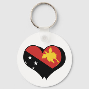 Ich liebe Papua-Neuguinea Schlüsselanhänger