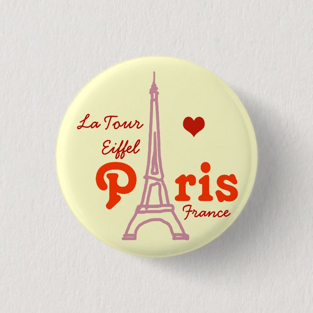 Ich Liebe Paris ... Button (Vorderseite)