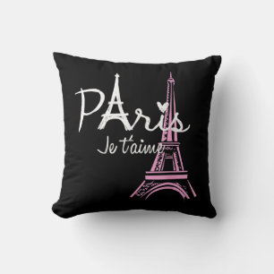 Ich liebe Paris Eiffelturm Frankreich Französisch Kissen