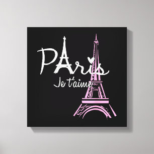 Ich liebe Paris Eiffelturm Frankreich Französisch Leinwanddruck