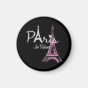 Ich liebe Paris Eiffelturm Frankreich Französisch Magnet