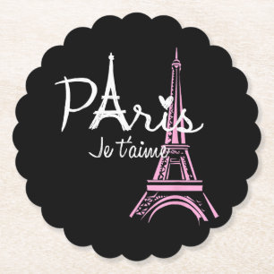Ich liebe Paris Eiffelturm Frankreich Französische Untersetzer