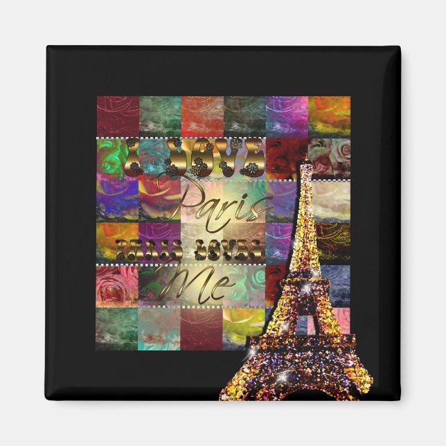 Ich liebe Paris - Magnet (Vorne)