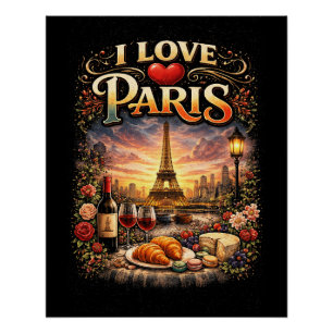Ich liebe Paris Poster