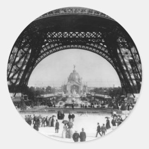 Ich liebe Paris Runder Aufkleber