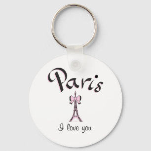 Ich liebe Paris Schlüsselanhänger