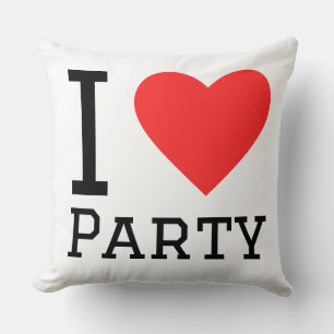 Ich liebe Party Kissen