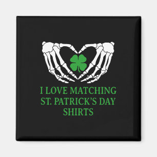 Ich liebe passende St. Patrick's Day-Shirts Paare Magnet