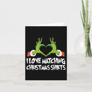 Ich Liebe passt Weihnachten, aber ich Paare nicht Karte