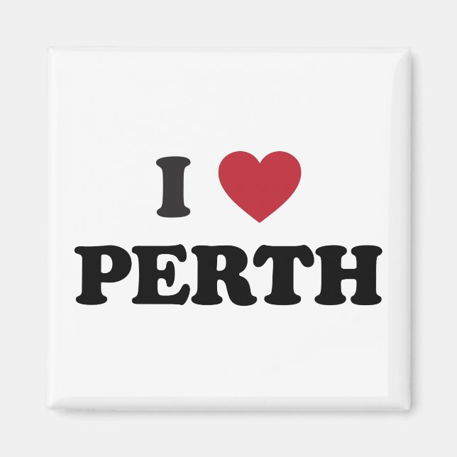 Ich liebe Perth Australien Magnet (Vorne)