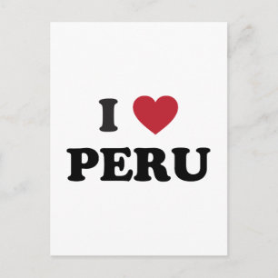 Ich liebe Peru Postkarte