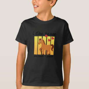 Ich Liebe Pferd und vielleicht 3 Leute Sticker T-Shirt