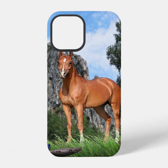 Ich liebe Pferde iPhone 12 Hülle (Rückseite)