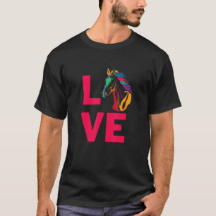 Ich liebe Pferde-Säugetier-Haustierbesitzer und Ti T-Shirt