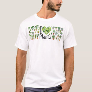 Ich liebe Pflanzen Basic T-Shirt für Männer