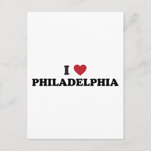 Ich liebe Philadelphia Pennsylvania Postkarte
