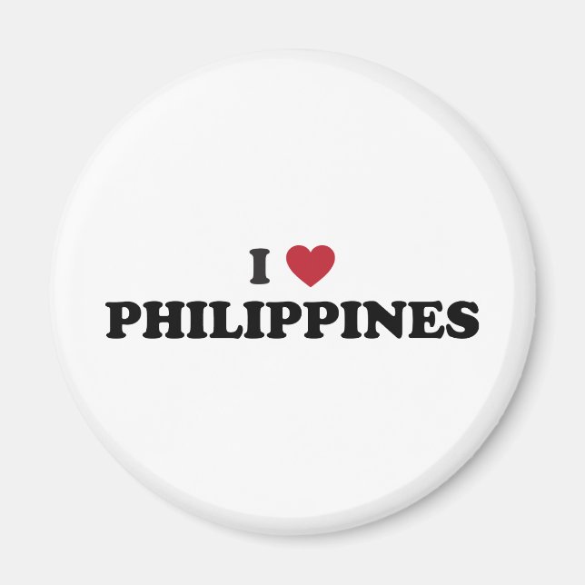 Ich liebe Philippinen Magnet (Vorne)