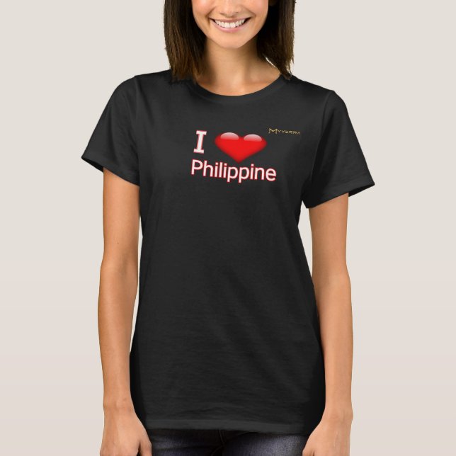 Ich liebe Philippinen T-Shirt (Vorderseite)