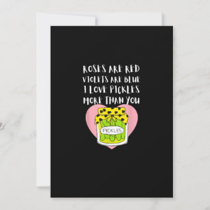 Ich liebe Pickles mehr als du Lustiges Geschenk De Feiertagskarte
